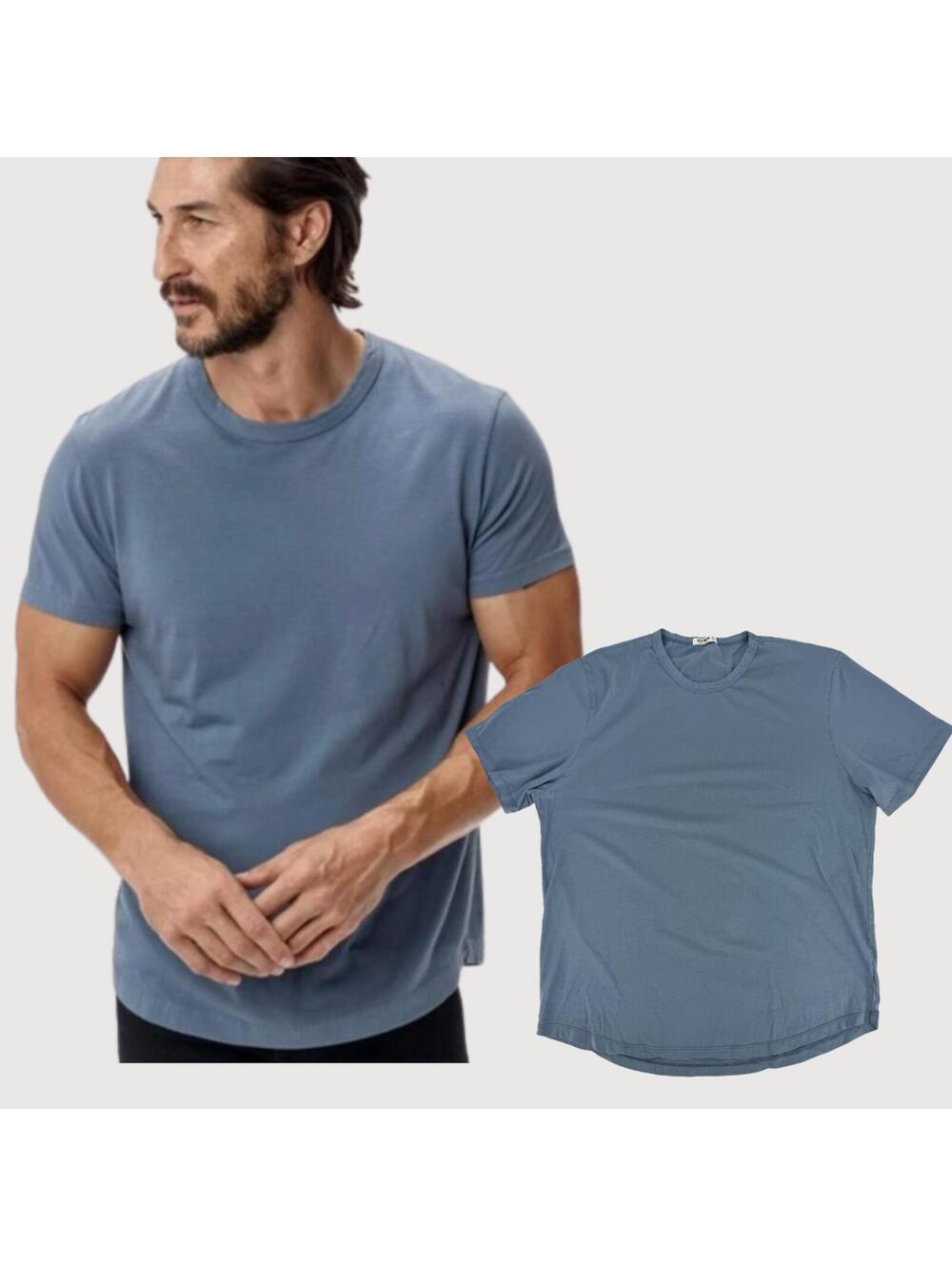 Buck Mason Supima Cotton Curved Hem Tee XL